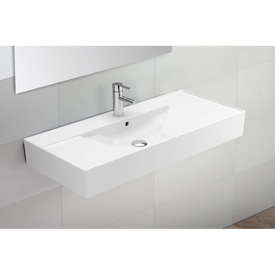 Imagen accesoria del productoLavabo mural ALBUS 80 blanco