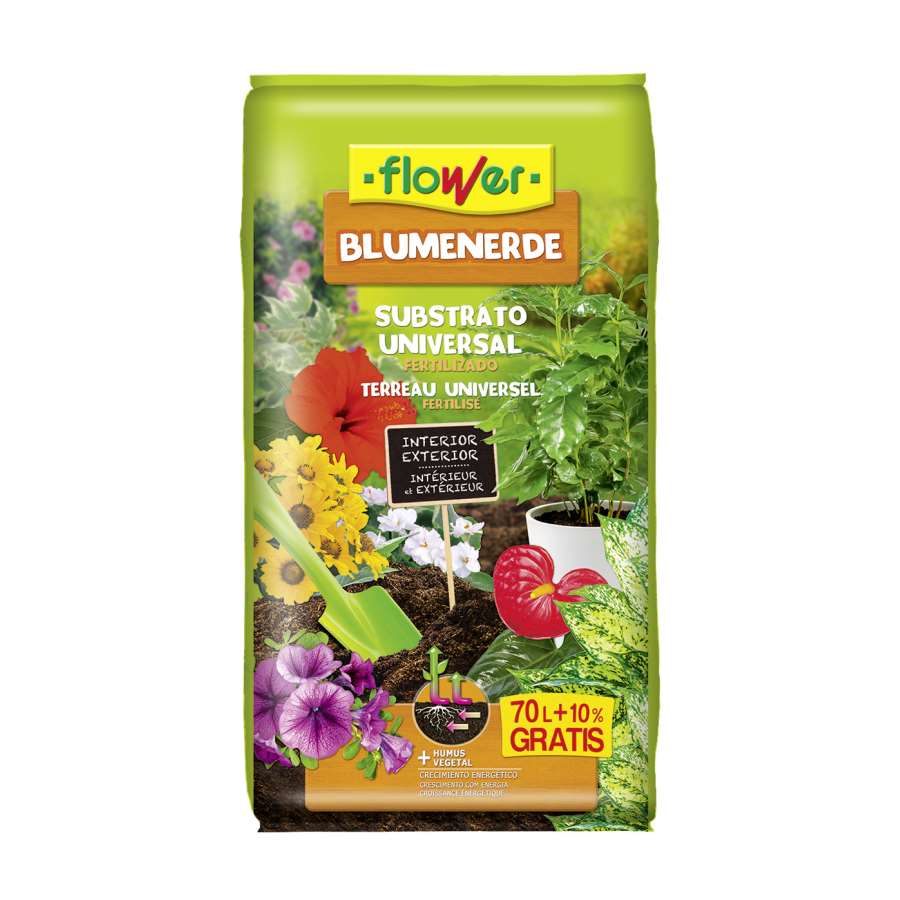 Imagen principal del productoSACO SUBSTRATO UNIVERSAL BLUMENERDE 70L + 10% GRATIS