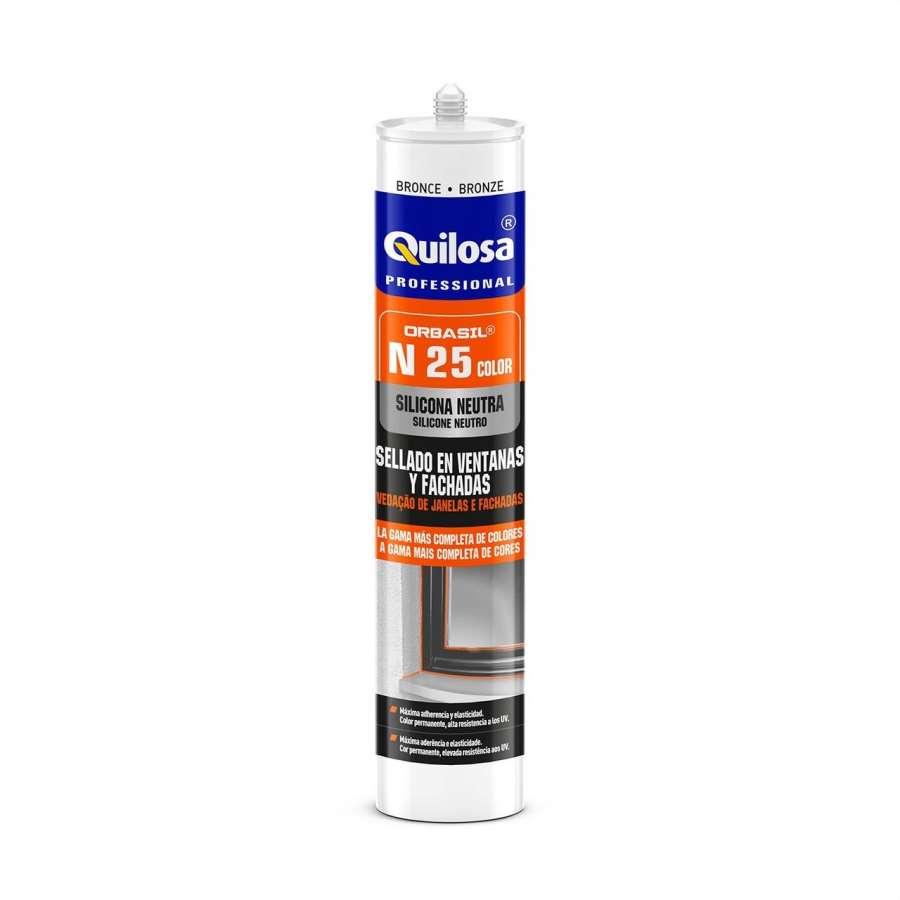 Imagen accesoria del productoSILICONA NEUTRA ORBASIL N-25 VENTANAS GRIS ANTRACITA 300ml