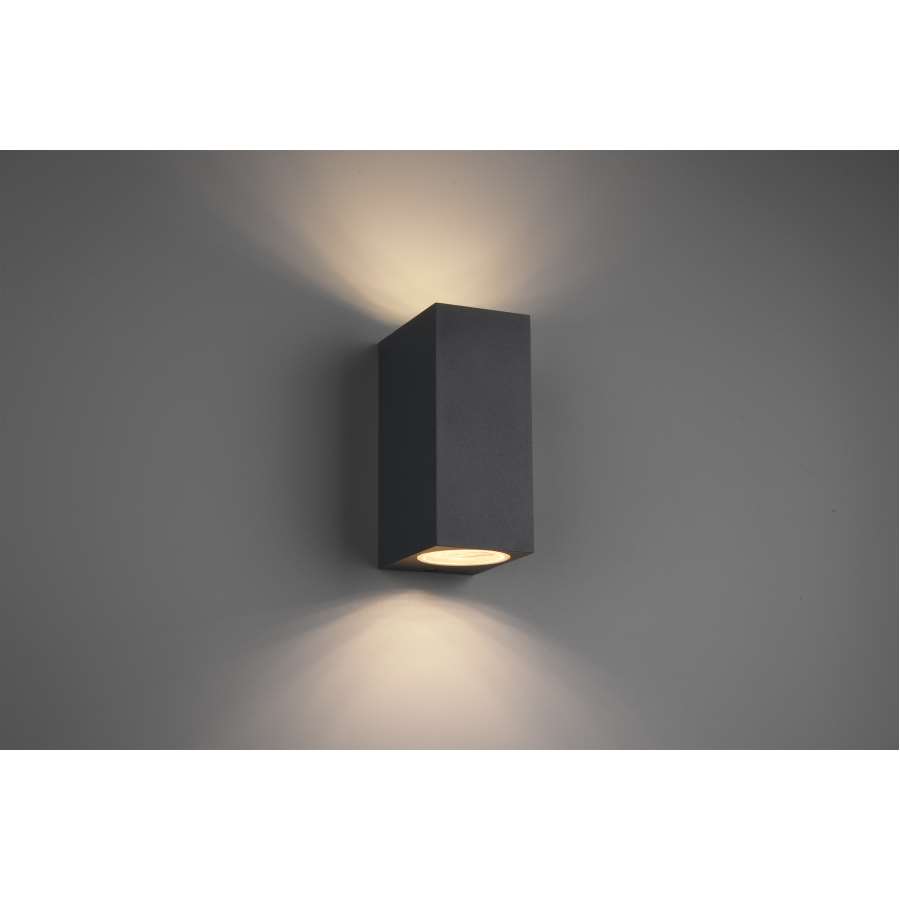 Imagen principal del productoAPLIQUE ROYA CUADRADO GRIS ANTRACTIA 2 LUCES