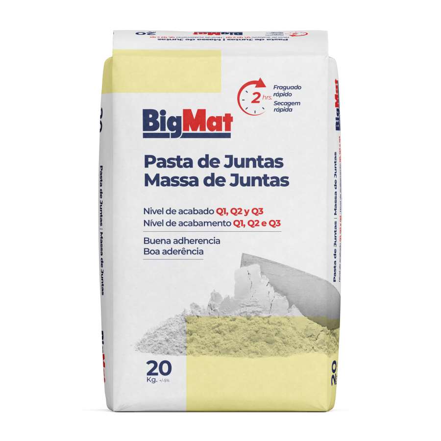 Imagem principal do produtoPASTA DE JUNTAS 2 HORAS  BIGMAT 20 KGR