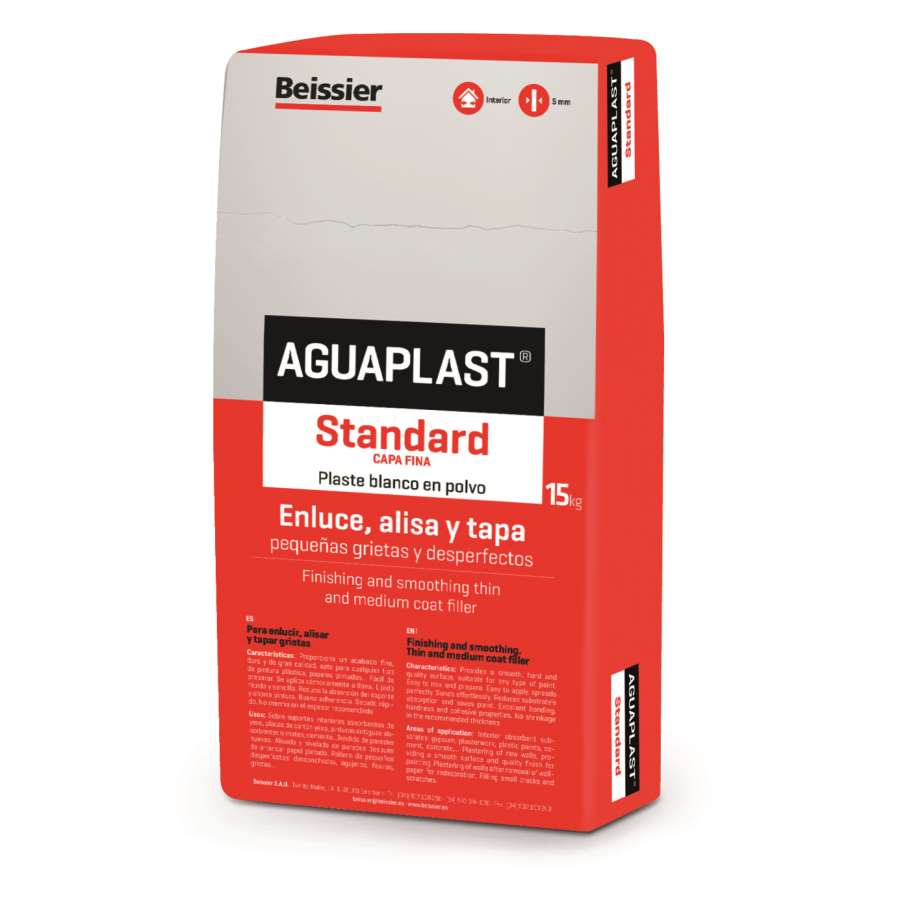 Plaste en polvo Aguaplast 70043-001 Gris 1 kg 