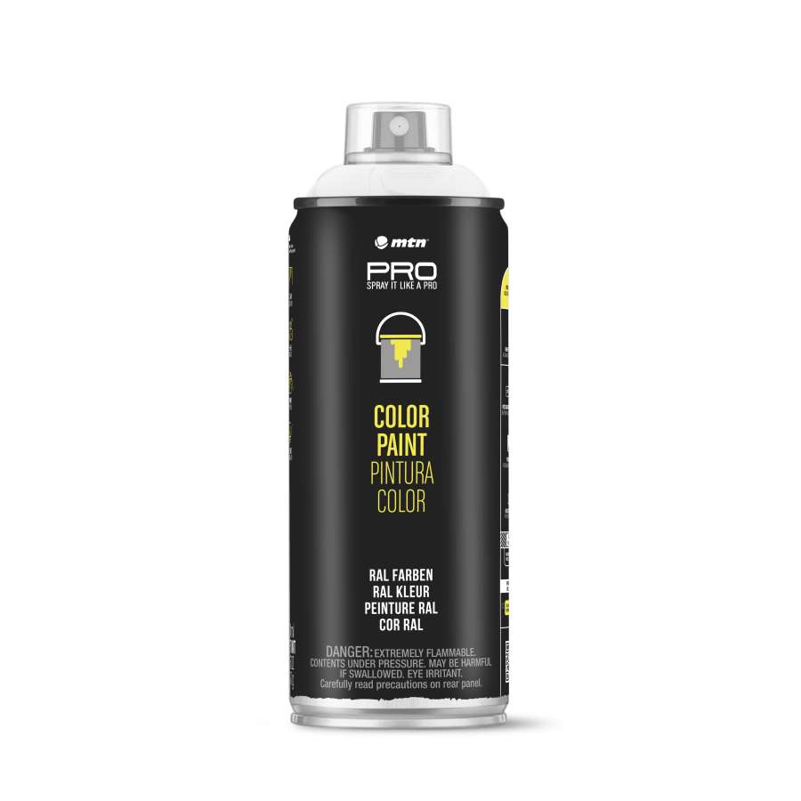 Imagen principal del productoSPRAY PINTURA COLOR MTN PRO BLANCO MATE 400ML.