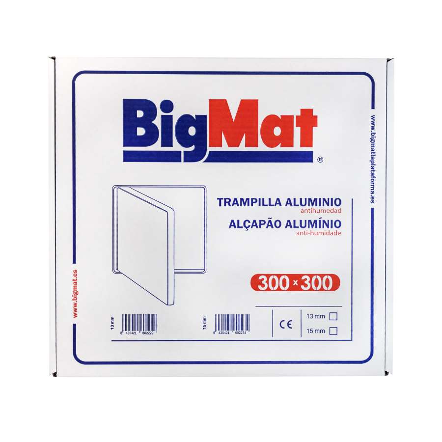 Imagen principal del productoTRAMPILLA ALUMINIO-PPM 13 300X300 BIGMAT