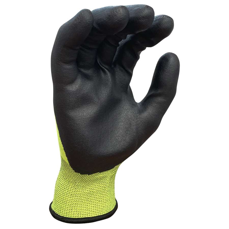 Imagen accesoria del productoGUANTE POLIÉSTER-NITRILO FOAM VERDE FLUOR T. 9