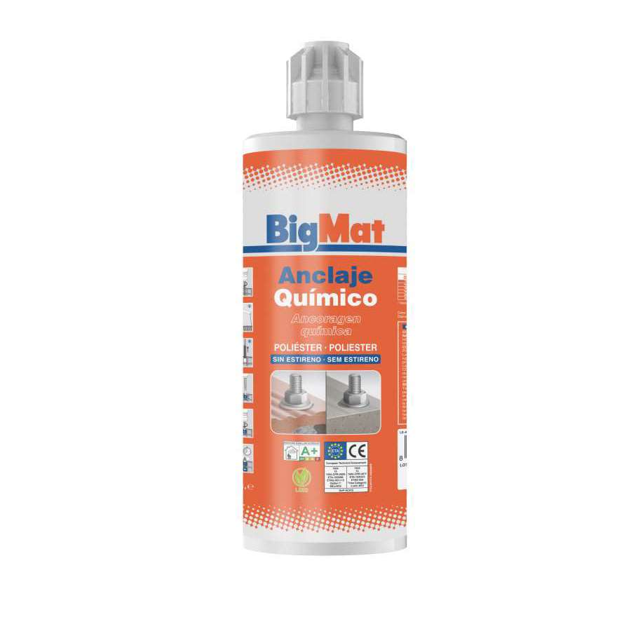 Imagem principal do produtoANCORAGEM QUÍMICA BIGMAT POLIÉSTER S/E 410ml