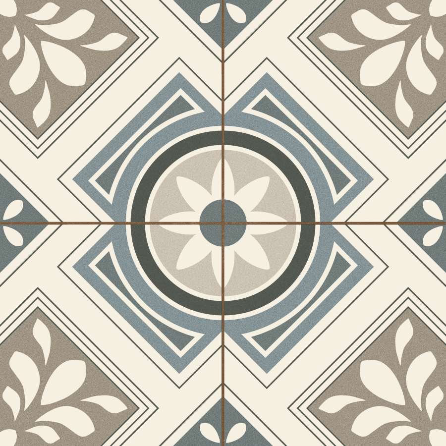 Imagen principal del productoPAVIMENTO HIDRAULICO TIMELESS BORNEO GREY 45x45 9mm