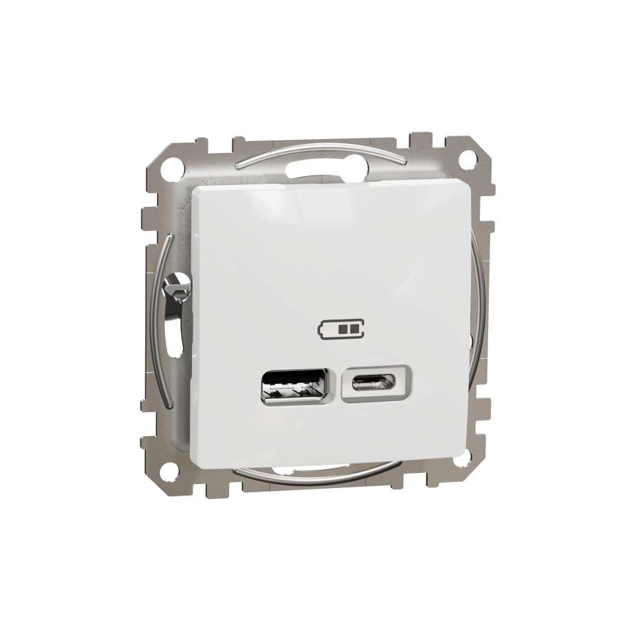 Imagen principal del productoCARGADOR USB A+C 2,4A BLANCO SEDNA DESIGN