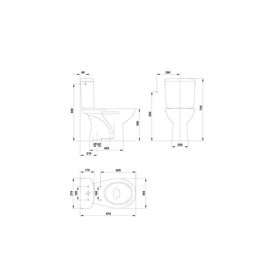 Imagen accesoria del productoPACK INODORO COMPLETO BIGMAT ROMA S/HORIZONTAL