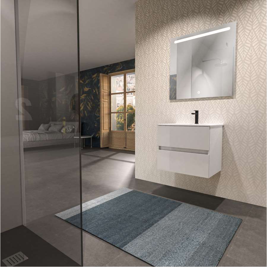 Imagen principal del productoMUEBLE BAÑO CANCUN 60CM 2 CAJONES BLANCO