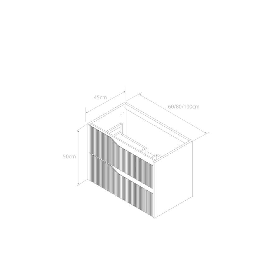 Imagen accesoria del productoMUEBLE BAÑO SOHO 80CM BLANCO MATE