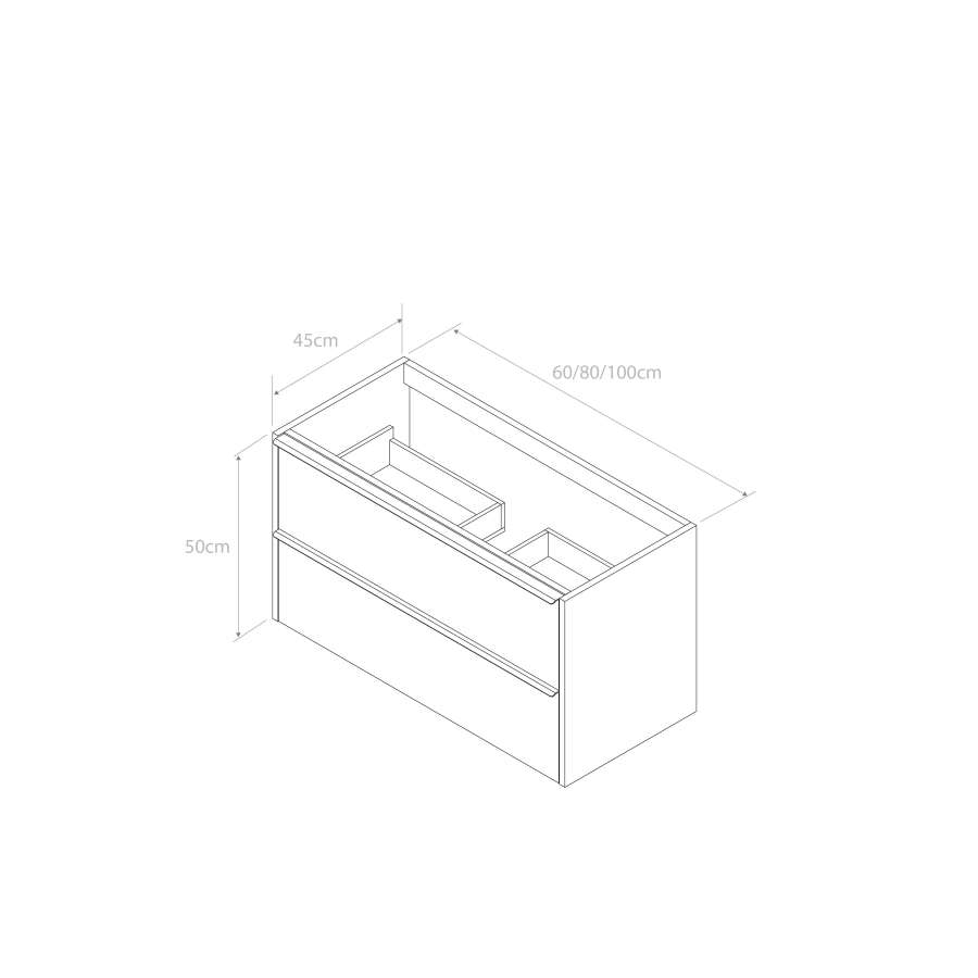 Imagen accesoria del productoMUEBLE BAÑO LIFE 80CM ROBLE CRAFT