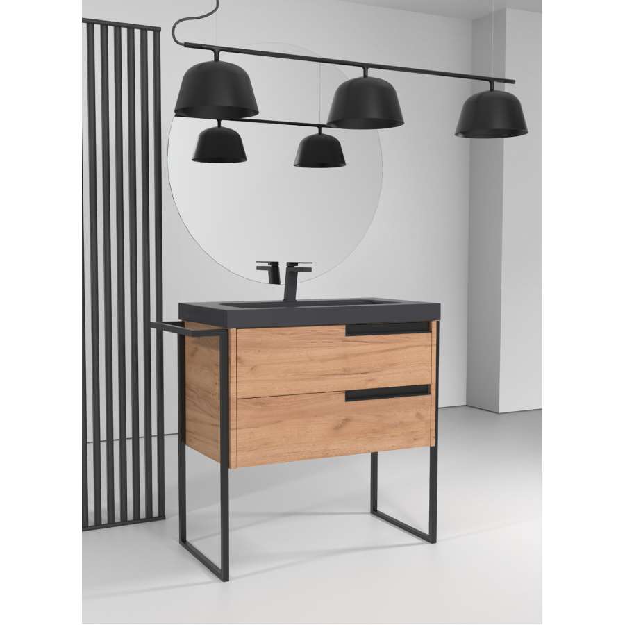 Imagen accesoria del productoESTRUCTURA METAL NEGRO MATE P/MUEBLE