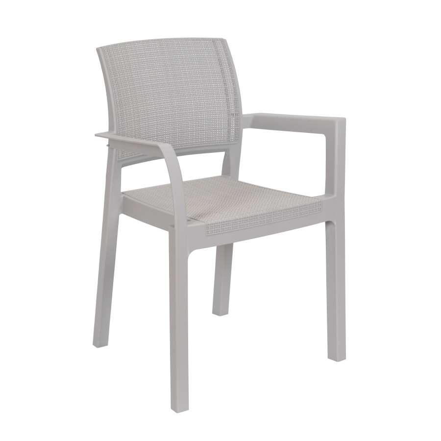 Imagen principal del productoSILLON RESINA ALBA TAUPE GREY 58,5x52,5x82,5h