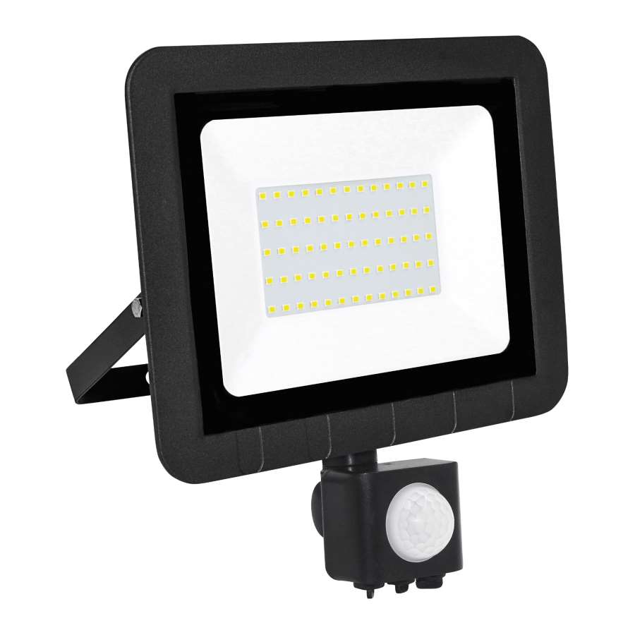 Imagen principal del productoPROYECTOR LED SENSOR PLANO NEGRO  50W.F