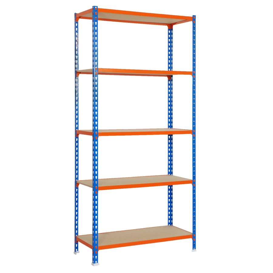 Imagen principal del productoESTANTERIA MADERCLICK 5/400 AZUL/NARANJA/MADERA