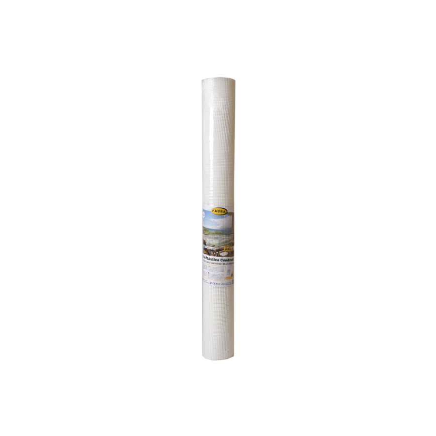 Imagen accesoria del productoMALLA PLÁSTICA CUADRADA 10x10mm BLANCA 1x5