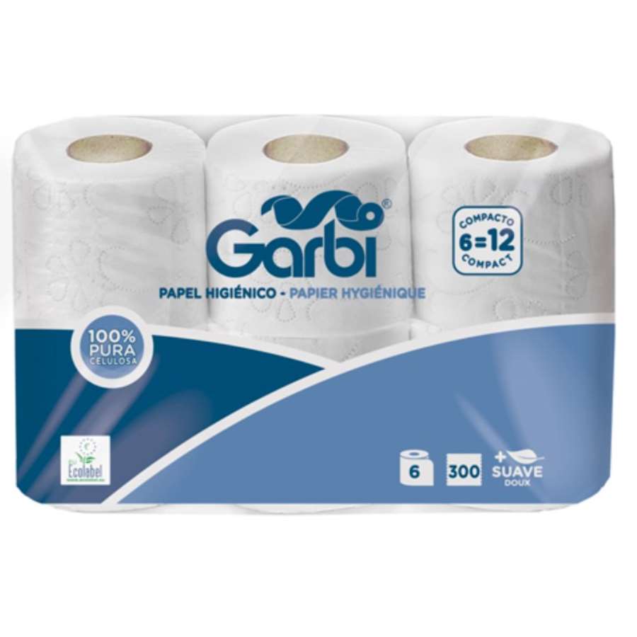 Imagen principal del productoPAPEL HIGIENICO GARBI (6 rollos)