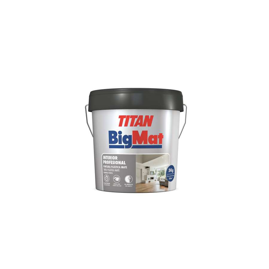 Imagen principal del productoPINTURA INTERIOR PROFESIONAL TITAN BIGMAT 5KG