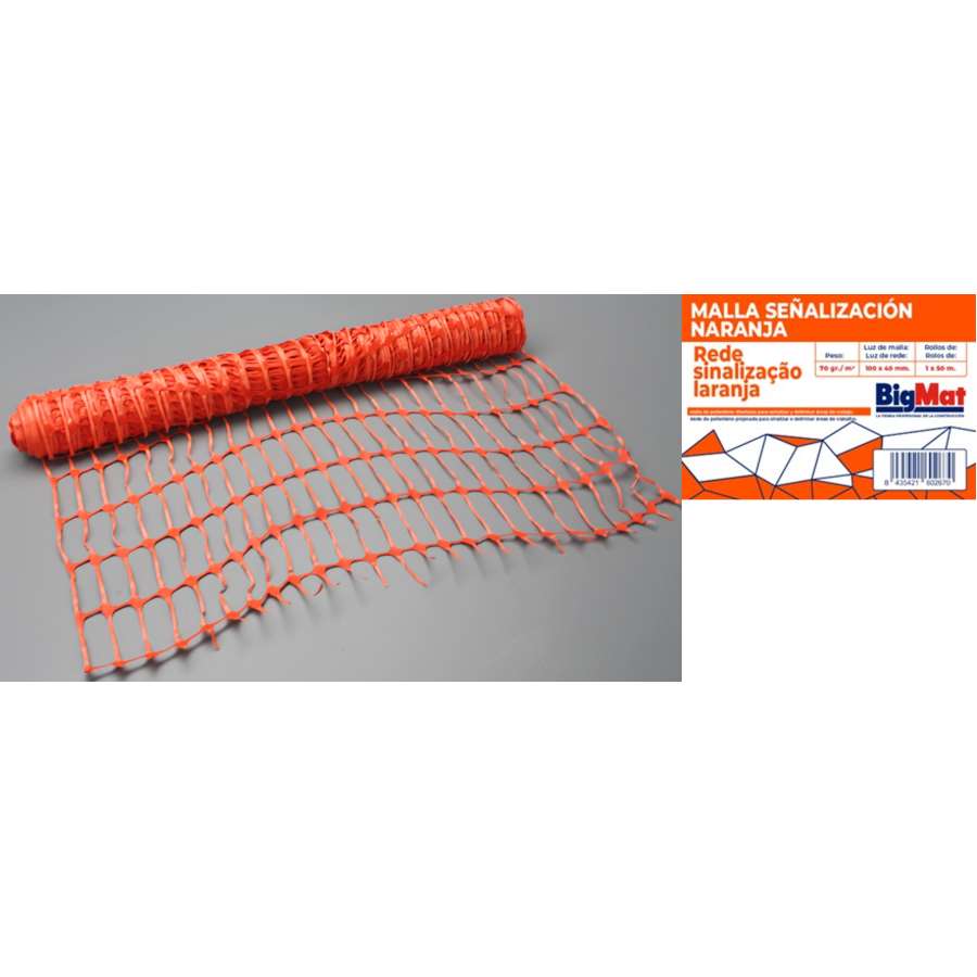 Imagem principal do produtoMALLA BIGMAT BALIZAMIENTO (Rollo 50m2)