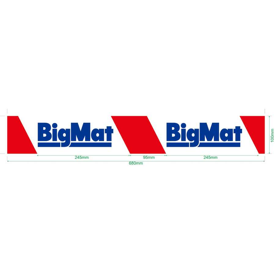 Imagen principal del productoCINTA BIGMAT ROJA/BLANCA 10X200
