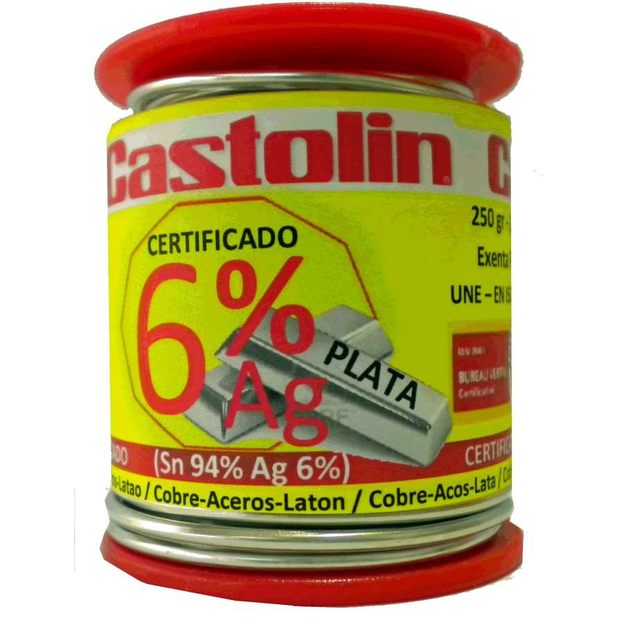 Imagem principal do produtoCARRETEL DE ESTANHO E PRATA 6%. Ø2mm. 250gr.