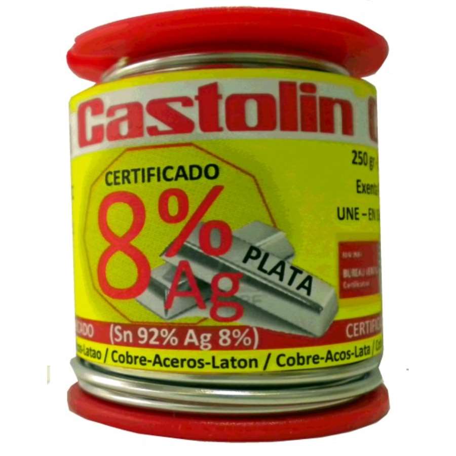 Imagem principal do produtoCARRETEL DE ESTANHO E PRATA 8%. Ø2mm. 250gr.