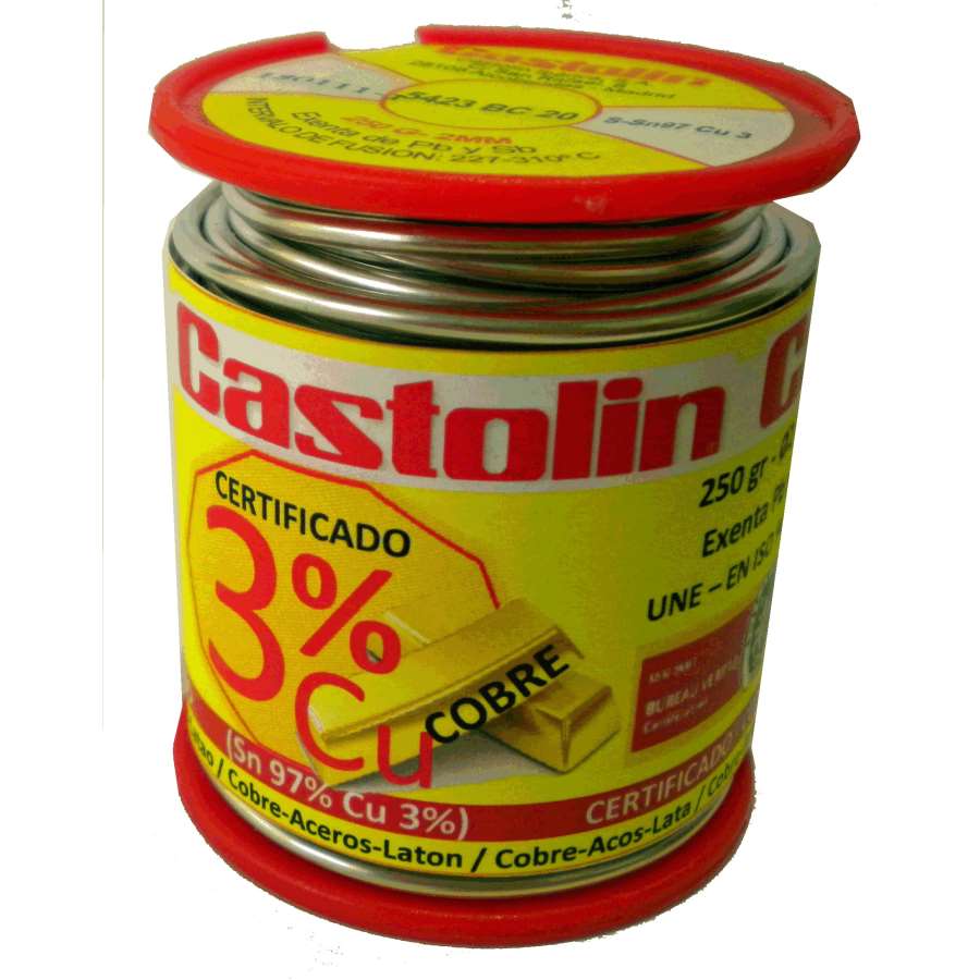 Imagen principal del productoCARRETE DE ESTAÑO Y COBRE Ø2mm. 250gr.