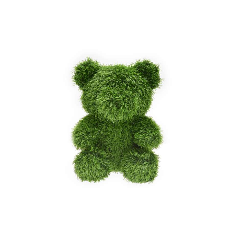 Imagen accesoria del productoFIGURA DECORATIVA OSO 35CM CESPED ARTIFICIA 35 CM