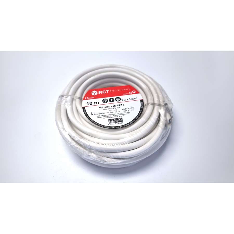 Imagen principal del productoMANGUERA H05VV-F CPR 3G 1,5 BLANCO R/10
