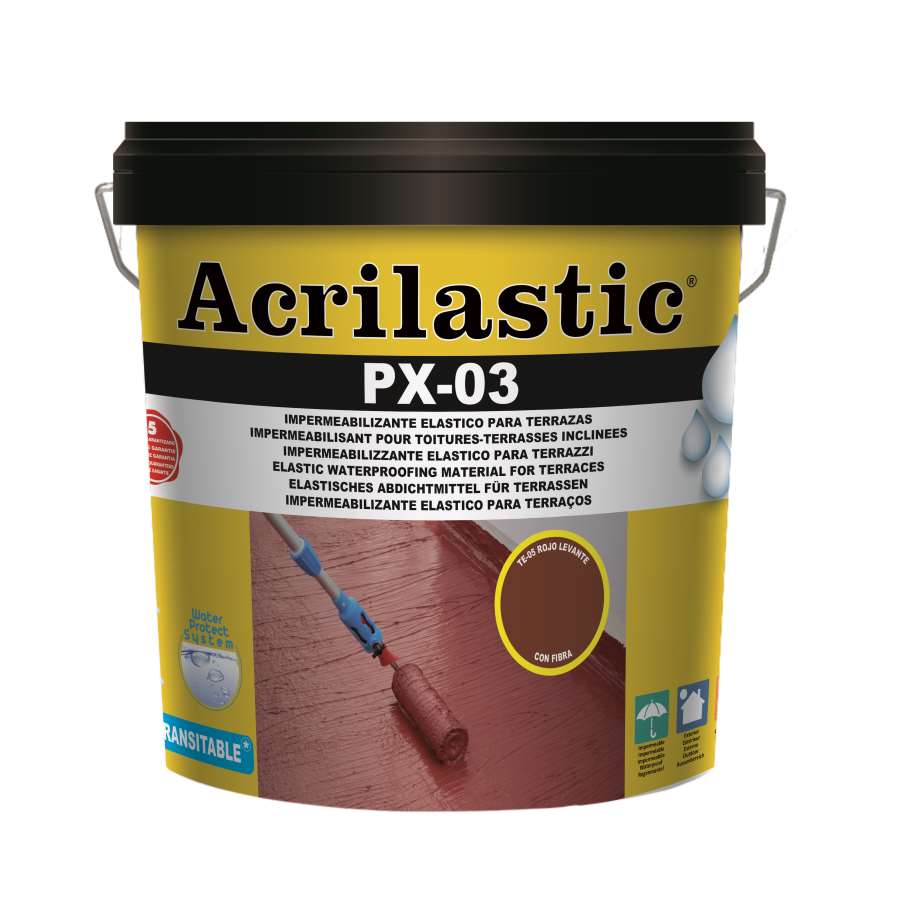 Imagem principal do produtoIMPERMEABILIZANTE ACRYLASTIC PX03 4 LT TEJA
