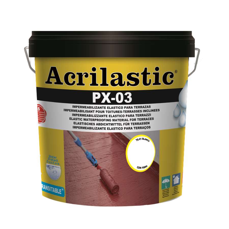 Imagem principal do produtoIMPERMEABILIZANTE ACRYLASTIC PX03 4 LT ROJO