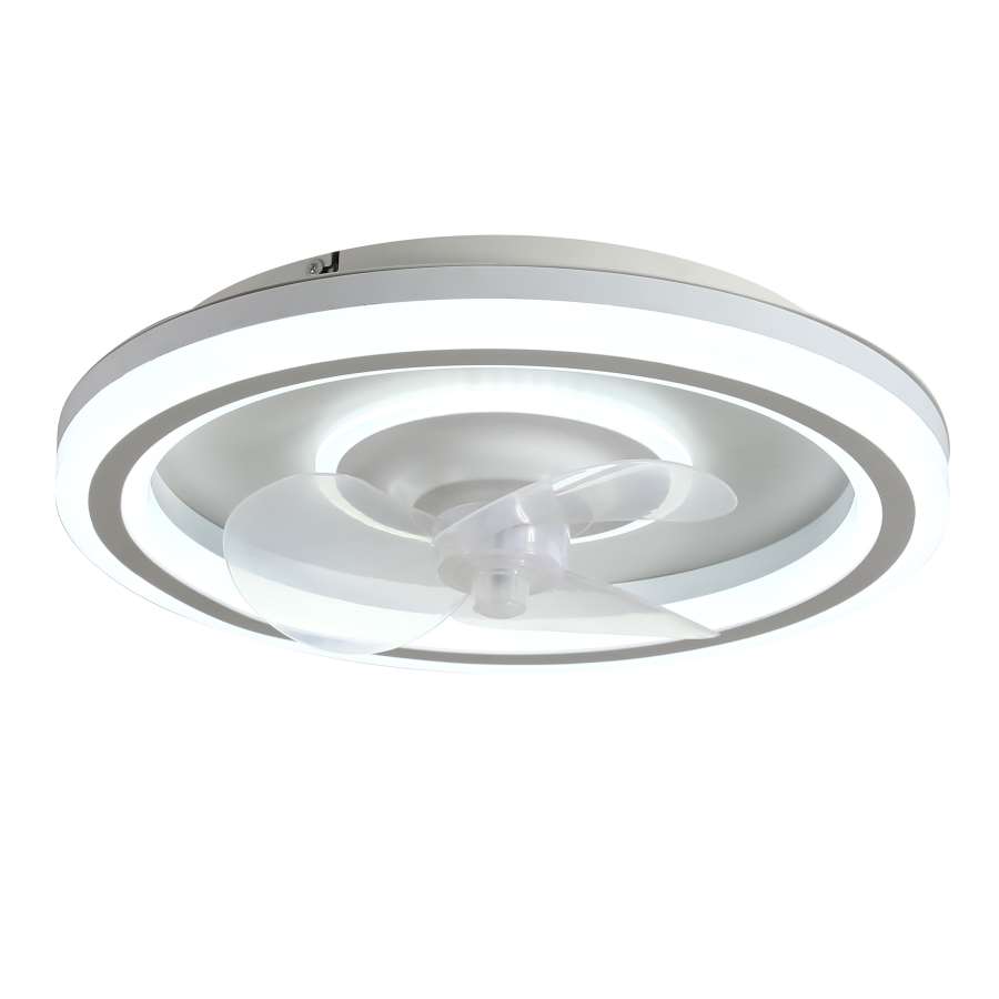 Imagen principal del productoVENTILADOR DE TECHO UFO SLIM DC 38W CCT DIM BL ABS TR