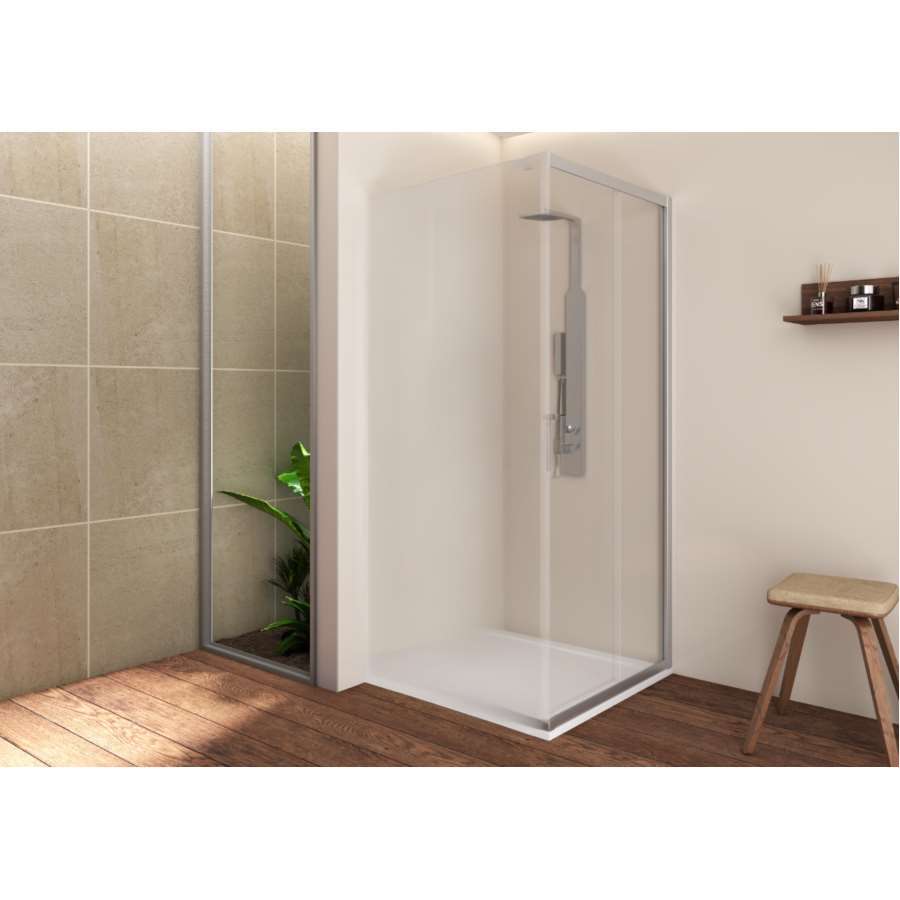 Imagem principal do produtoMAMPARA DUCHA PUERTA LATERAL CUBIK EASY 70CM CROM.TRANSP.