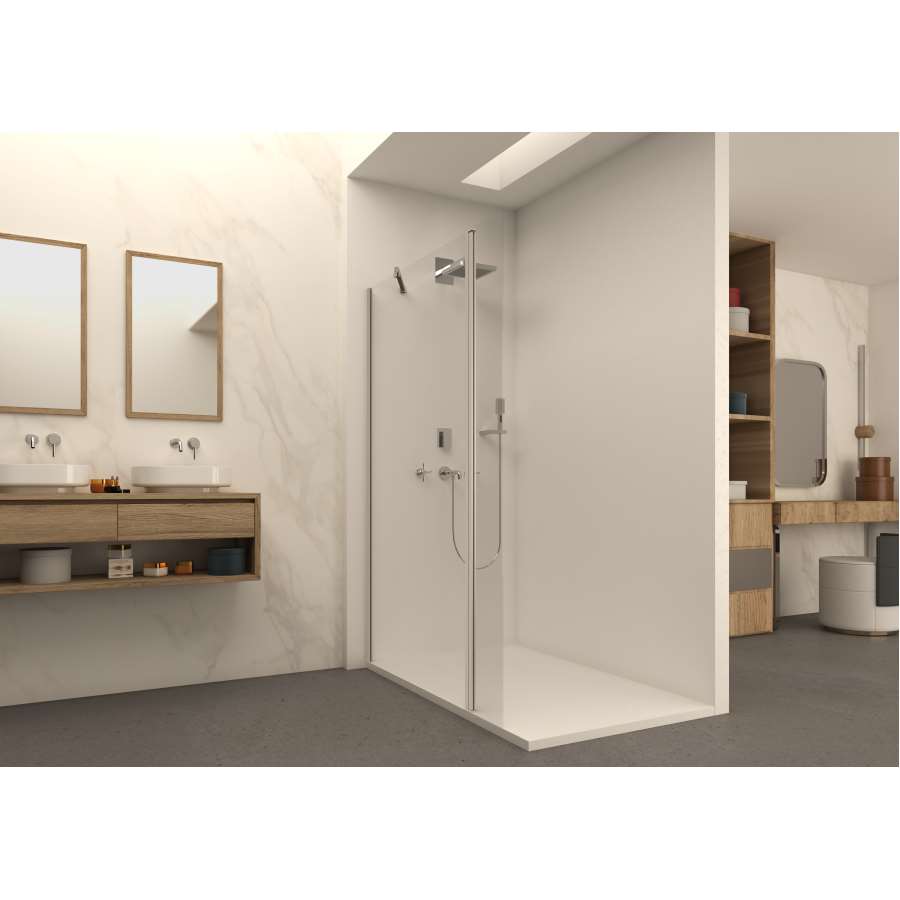 Imagem principal do produtoABATIBLE P/FIJO DUCHA CUBIK EASY 40CM CROM.TRANSP.