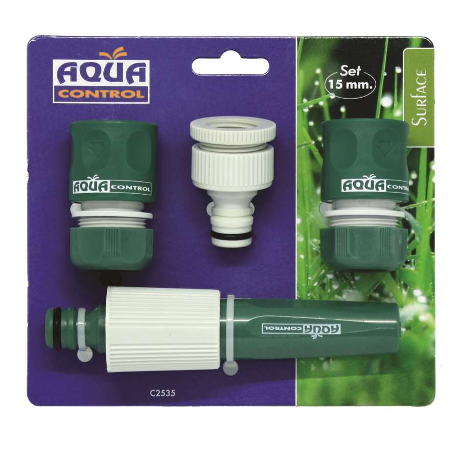 Imagen principal del productoSET DE CONECTADORES 15 MM CON LANZA