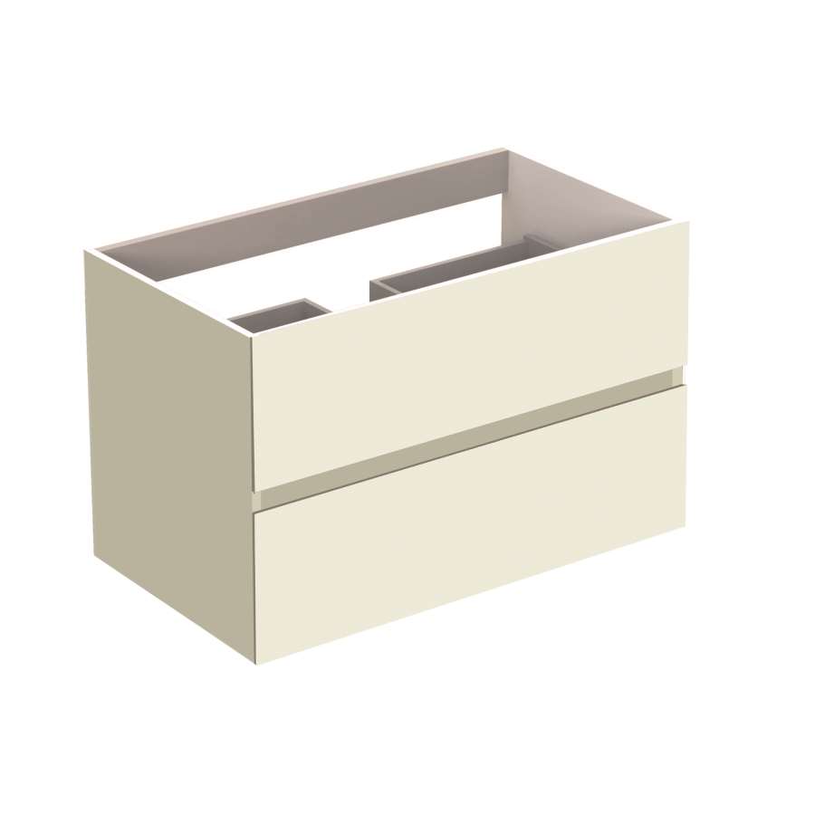 Imagen principal del productoMUEBLE DE BAÑO CUBIK SILVIA 80CM 2 CAJONES BLANCO