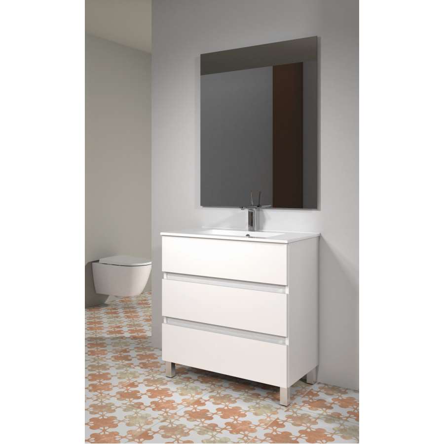 Imagem de acessório do produtoMUEBLE DE BAÑO CUBIK MARTINA 80CM 3 CAJONES BLANCO