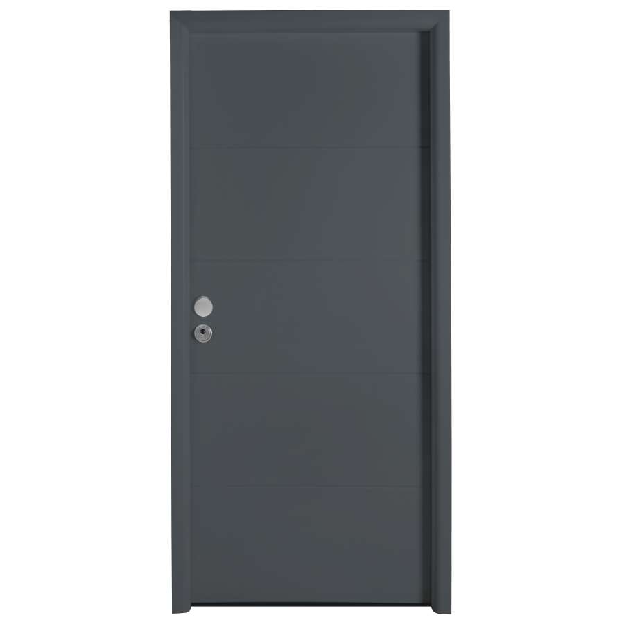 Imagem principal do produtoPUERTA ENTRADA LINE H RAL 7016 SE 3P AC CROM 96x210 DCHA