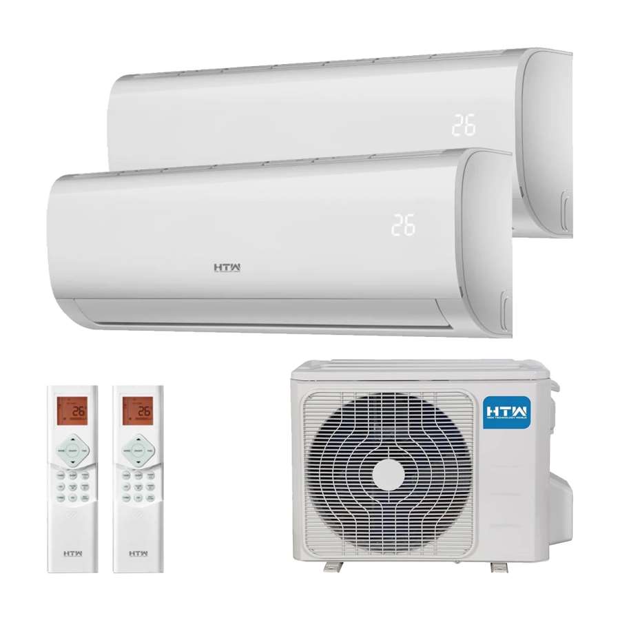 Imagen principal del productoAIRE ACONDICIONADO WIFI MULTISPLIT 2X1 (2,6kW+2,6kW) HTW