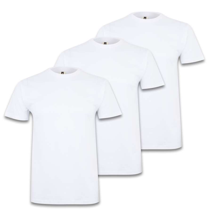 Imagem principal do produtoPACK 3  CAMISETAS BLANCAS M