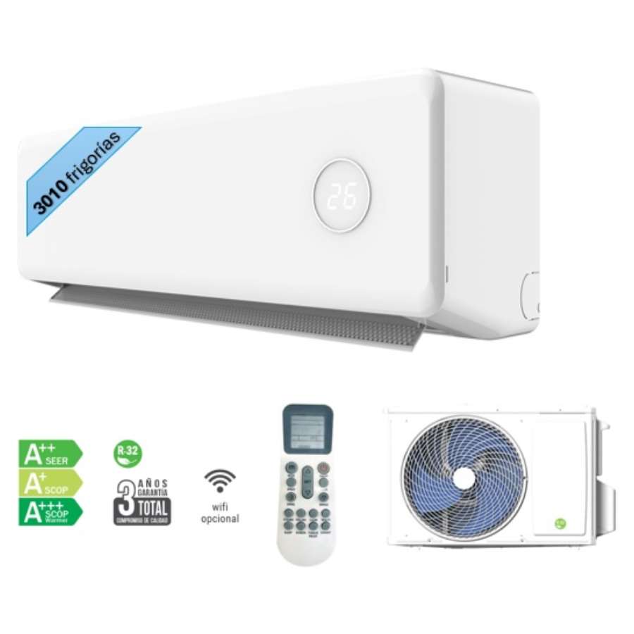 Imagem principal do produtoAIRE ACONDICIONADO Split 1x1 4.0 DC Inverter 3.5 kW