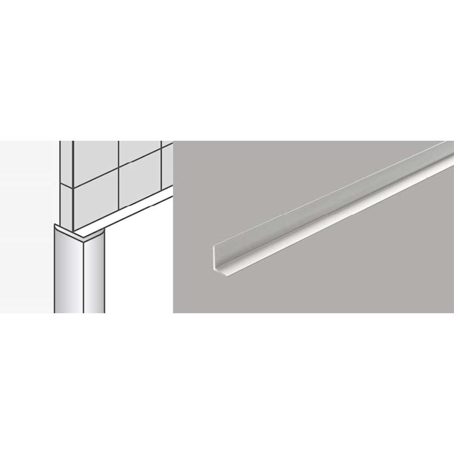 Imagem principal do produtoPERFIL ALUMINIO ESQUINA EXTERIOR 16-12mm 2,60m