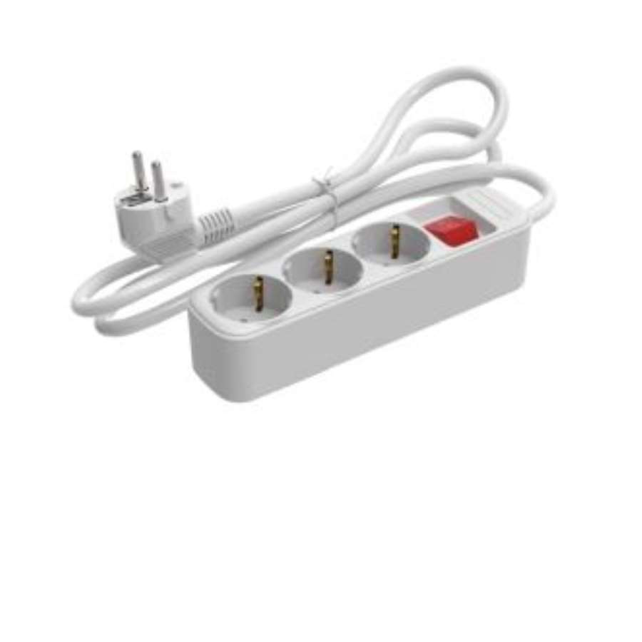 Imagen principal del productoBASE MÚLTIPLE 3 TOMAS CON INTERRUPTOR 3G1.5MM², 1,5 M