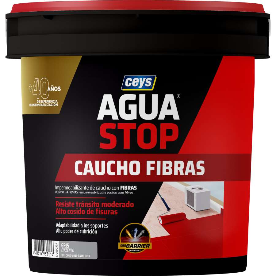 Imagem principal do produtoAGUASTOP CAUCHO FIBRAS GRIS 20 KG