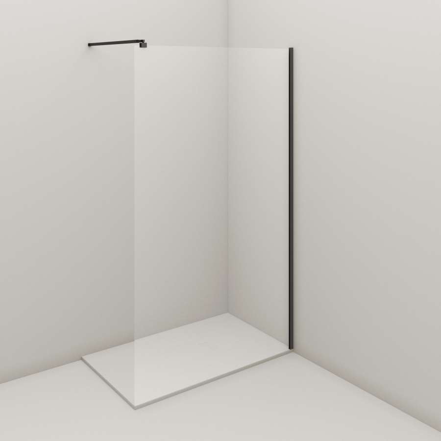 Imagem de acessório do produtoMAMPARA DUCHA FIJO WALK-IN CUBIK 100CM NEG.TRANSP.