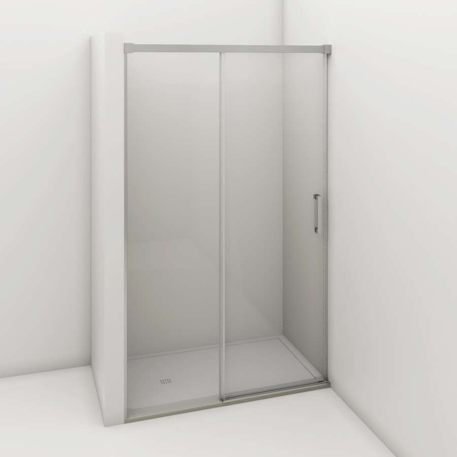 Imagen accesoria del productoMAMPARA DUCHA FRONTAL CUBIK TOP 115CM CROM.TRANSP.