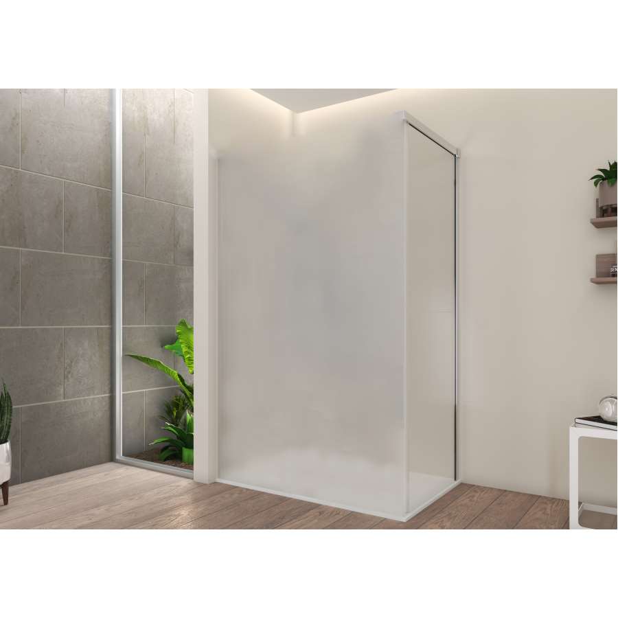 Imagen principal del productoMAMPARA DUCHA FIJO LATERAL CUBIK TOP 80CM CROM.TRANSP.