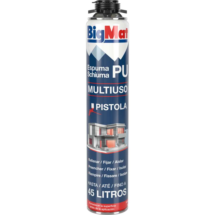 Imagem principal do produtoESPUMA PU MULTIUSOS PISTOLA BIGMAT 750 ml