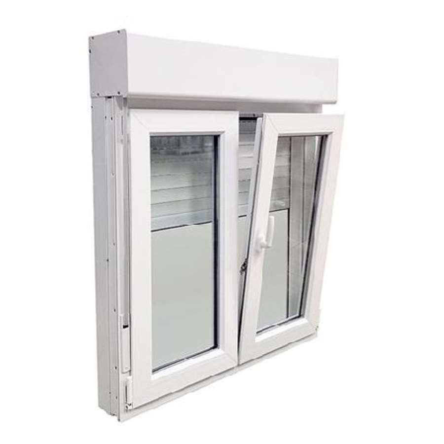 Imagem principal do produtoVENTANA PVC SERIE70 1000X1155 BLANCO 2HOJAS DCHA C/PERSIANA